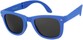Angle of Rio #8828 in Blue Frame, Women's and Men's Retro Square Sunglasses