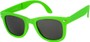 Angle of Rio #8828 in Green Frame, Women's and Men's Retro Square Sunglasses