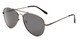 Angle of Rift #2000 in Matte Grey Frame with Grey Lenses, Women's and Men's Aviator Sunglasses