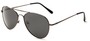 Angle of Rift #2000 in Glossy Grey Frame with Grey Lenses, Women's and Men's Aviator Sunglasses