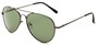 Angle of Rift #2000 in Matte Grey Frame with Green Lenses, Women's and Men's Aviator Sunglasses