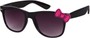 Angle of SW Retro Bow Style #283 in Black with Pink Frame, Women's and Men's  