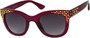 Angle of SW Studded Style #2973 in Purple Frame with Smoke Lenses, Women's and Men's  