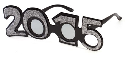 Angle of SW 2015 Party Glasses in Silver Frame with Light Grey Lenses, Women's and Men's  