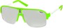 Angle of SW Neon Aviator #8909 in Neon Green Frame with Mirrored Lenses, Women's and Men's  