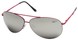 Angle of SW Aviator Style #8018 in Dark Pink Frame with Mirrored Lenses, Women's and Men's  