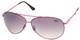 Angle of SW Aviator Style #8018 in Pink Frame with Smoke Lenses, Women's and Men's  