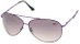 Angle of SW Aviator Style #8018 in Purple Frame with Smoke Lenses, Women's and Men's  