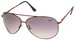 Angle of SW Aviator Style #8018 in Red Frame with Smoke Lenses, Women's and Men's  