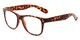 Angle of Bass #14611 in Brown Tortoise Frame, Women's and Men's Retro Square Sunglasses