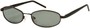 Angle of SW Polarized Style #1592 in Matte Black Frame, Women's and Men's  
