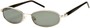 Angle of SW Polarized Style #1592 in Glossy Silver/Black Frame, Women's and Men's  