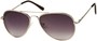 Angle of Gunnar #1212 in Silver Frame with Rose Lenses, Women's and Men's Aviator Sunglasses