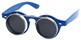 Angle of SW Flip-up Style #1142 in Blue Frame with Silver, Women's and Men's  