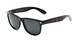 Angle of Sun King in Black Frame with Smoke Lenses, Women's and Men's Retro Square Sunglasses