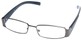Angle of SW Clear Style #2903 in Grey and Black Frame, Women's and Men's  