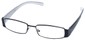 Angle of SW Clear Style #2903 in Black and White Frame, Women's and Men's  
