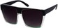Angle of SW Rock Star Style #9936 in Black/Clear/Green Frame with Smoke Lenses, Women's and Men's  