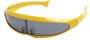 Angle of SW Funky Retro Style #8848 in Yellow Frame, Women's and Men's  