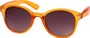 Angle of SW Retro Style #5410 in Orange Frame, Women's and Men's  