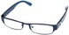 Angle of SW Clear Style #2901 in Dark Blue Frame, Women's and Men's  