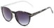 Angle of Darby #1029 in Grey Tortoise Frame with Grey Lenses, Women's and Men's Retro Square Sunglasses