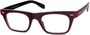 Angle of SW Clear Retro Style #2238 in Raspberry Purple Frame, Women's and Men's  