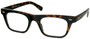 Angle of SW Clear Retro Style #2238 in Tortoise Frame, Women's and Men's  