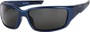 Angle of SW Polarized Style #1860 in Glossy Blue Frame with Smoke Lenses, Women's and Men's  