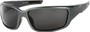 Angle of SW Polarized Style #1860 in Glossy Grey Frame with Smoke Lenses, Women's and Men's  