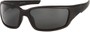 Angle of SW Polarized Style #1860 in Matte Black Frame with Smoke Lenses, Women's and Men's  