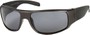 Angle of SW Polarized Style #1865 in Glossy Grey Frame with Smoke Lenses, Women's and Men's  